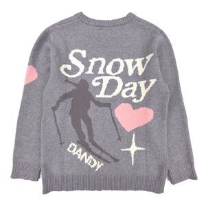 NEW Dandy Snow Day Ski Team Sweatshirt Apres Ski Knit Minimal Sporty Clean Girl